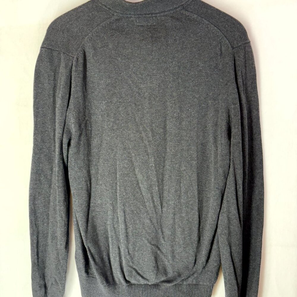 St John's Bay Charcoal Collared Knit Pullover - Picture 2 of 5